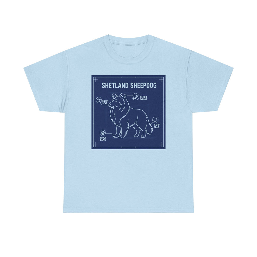 Shetland Sheepdog Blueprint T-Shirt