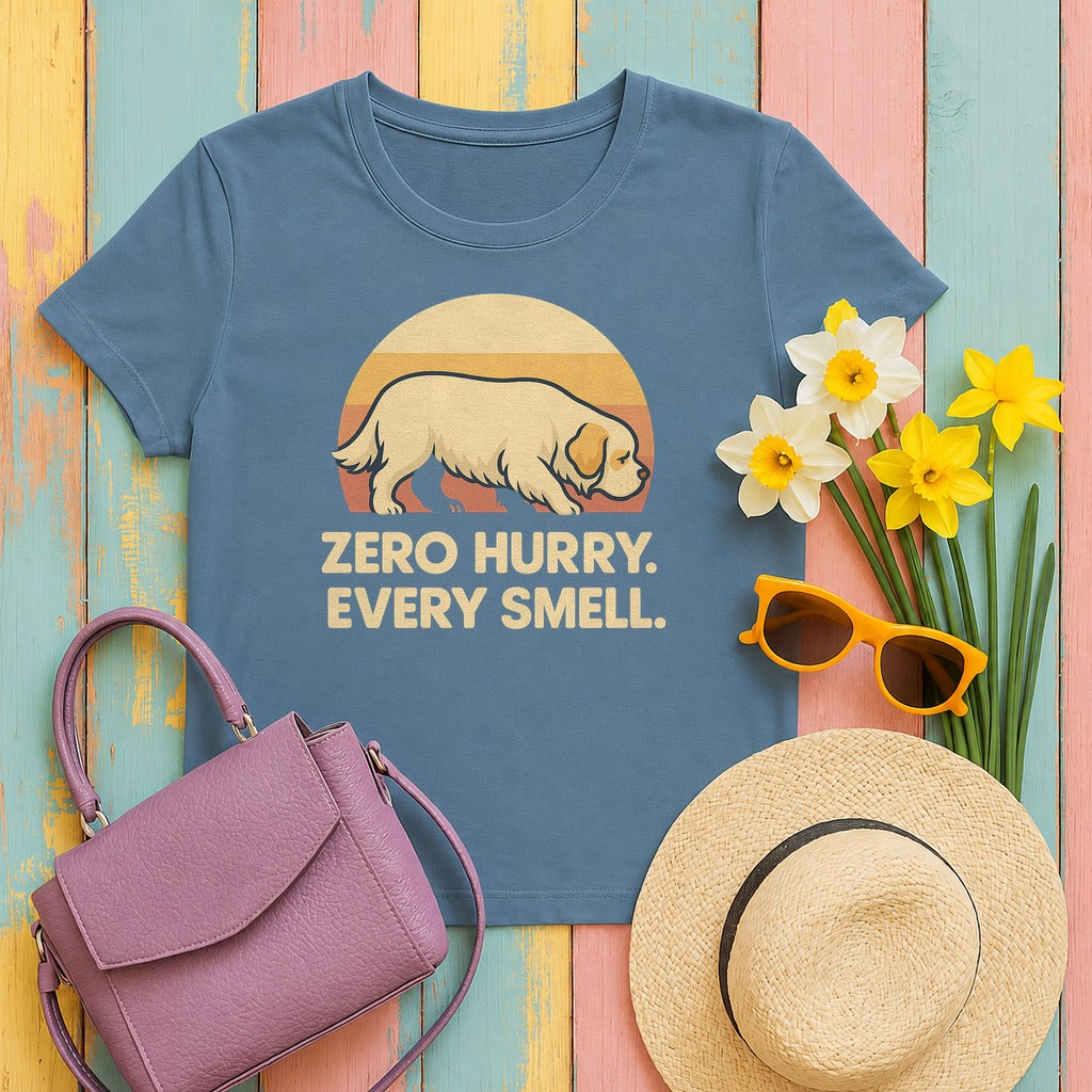 Clumber Zero Hurry Tee in Steel Blue
