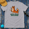 Smaller Dragon Same Attitude Corgi T-Shirt — Athletic Heather