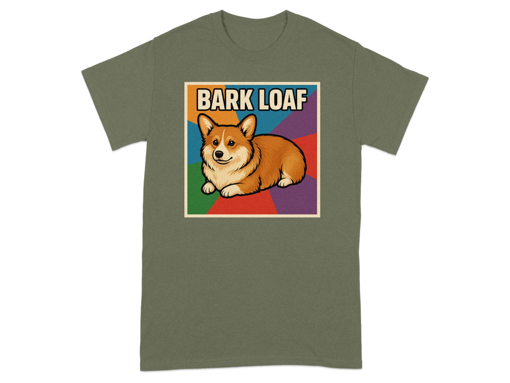 Bark Loaf Funny Cute Corgi Dog Graphic Tee