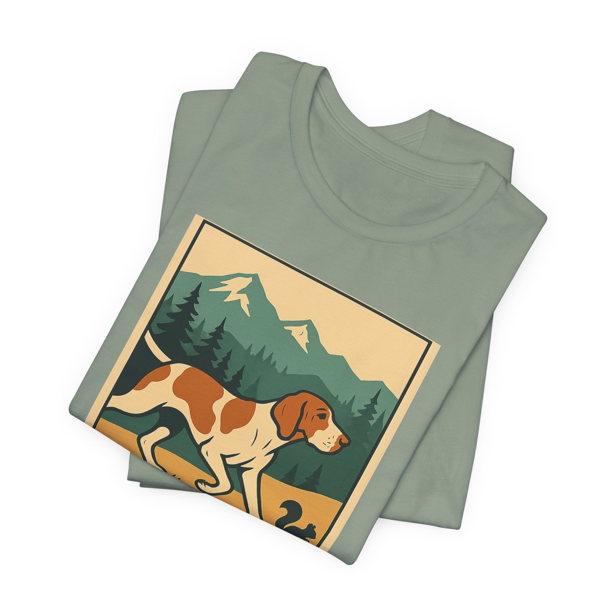 Bracco Italiano Chase Squirrels Tee