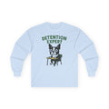 Boston Terrier Detention Expert Long Sleeve Tee in Light Blue