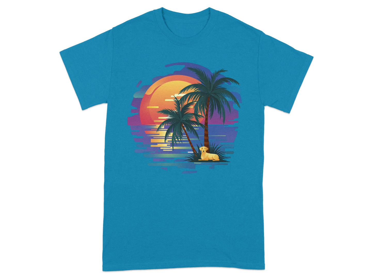 Sunset and Palm Trees Graphic T-Shirt product type