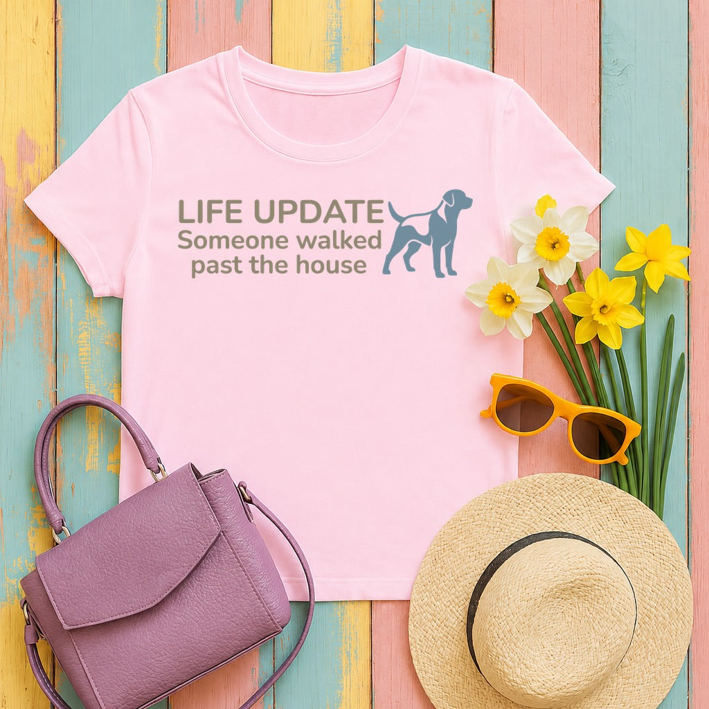 Life Update: Alert Lab Lover T-Shirt in Light Pink