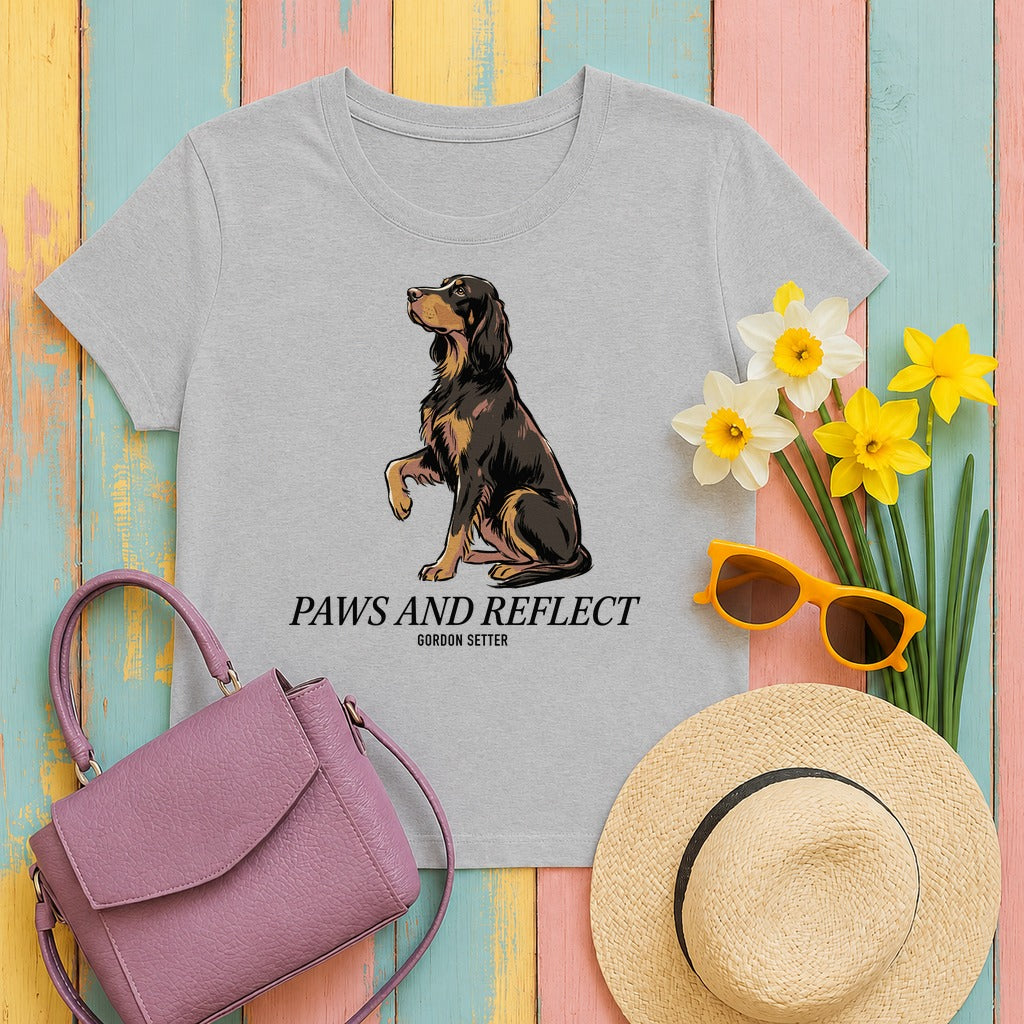 Paws & Reflect Gordon Setter T-Shirt in Sport Grey