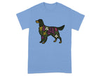 Colorful Floral Dog Design T-Shirt product type