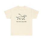 Dachshund Stroll Minimalist t-shirt, view 3
