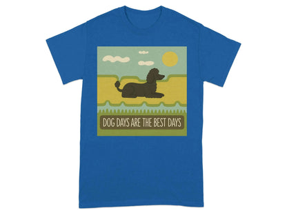 Dog Days Are the Best Days Poodle T-Shirt Royal T-shirt