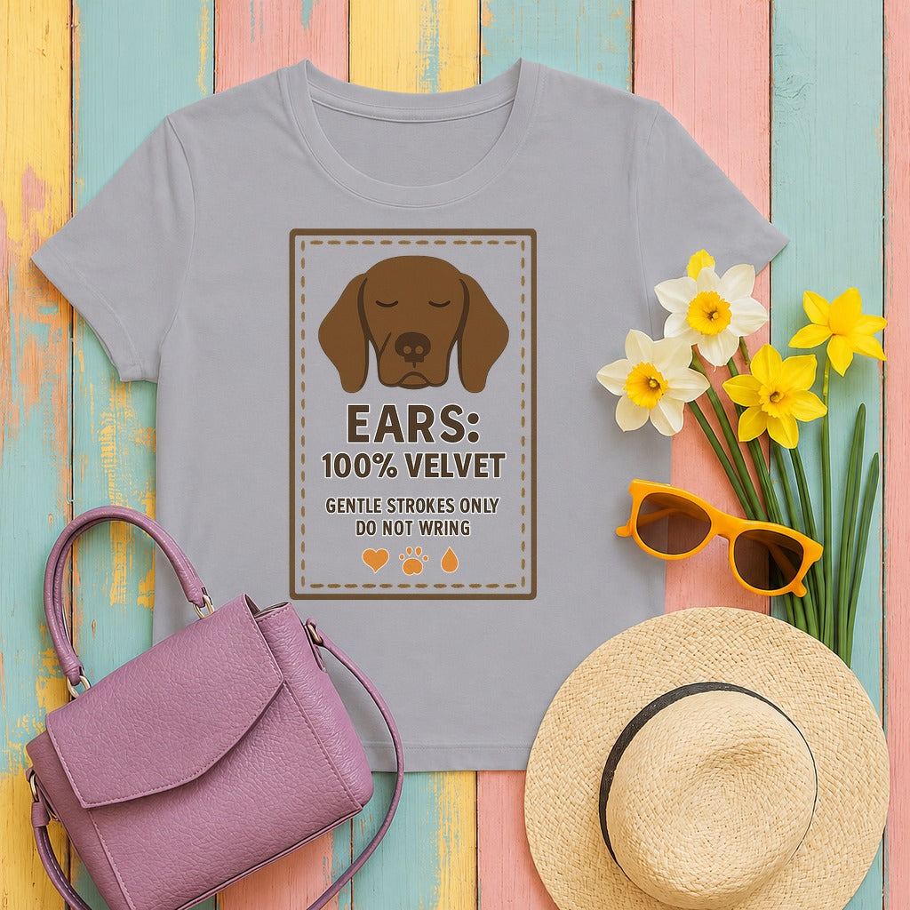 German Shorthaired Pointer Velvet Ears T-shirt in Athletic Heather