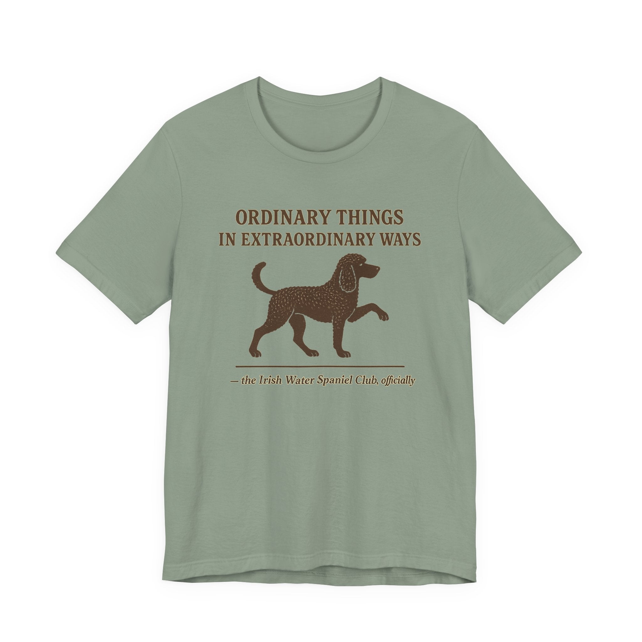 Irish Water Spaniel Ordinary Things Extraordinary Ways Tee