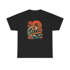 Surfing German Shorthaired Pointer On Waves T-Shirt