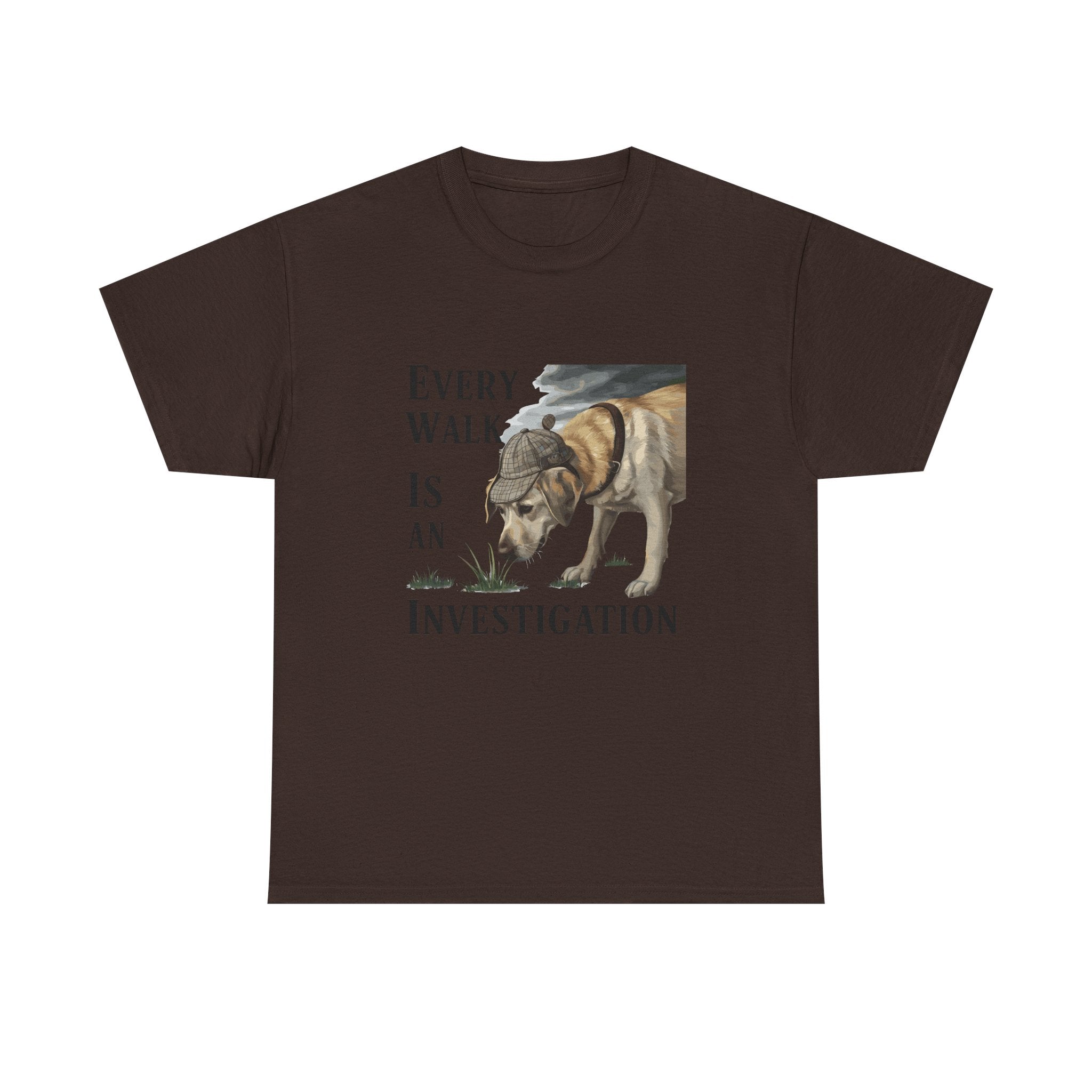 Every Walk Is an Investigation Yellow Labrador T-Shirts