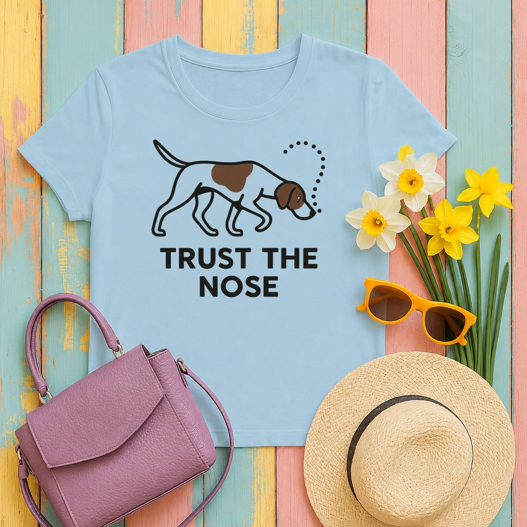 Pointer Trust the Nose T-shirt in Light Blue