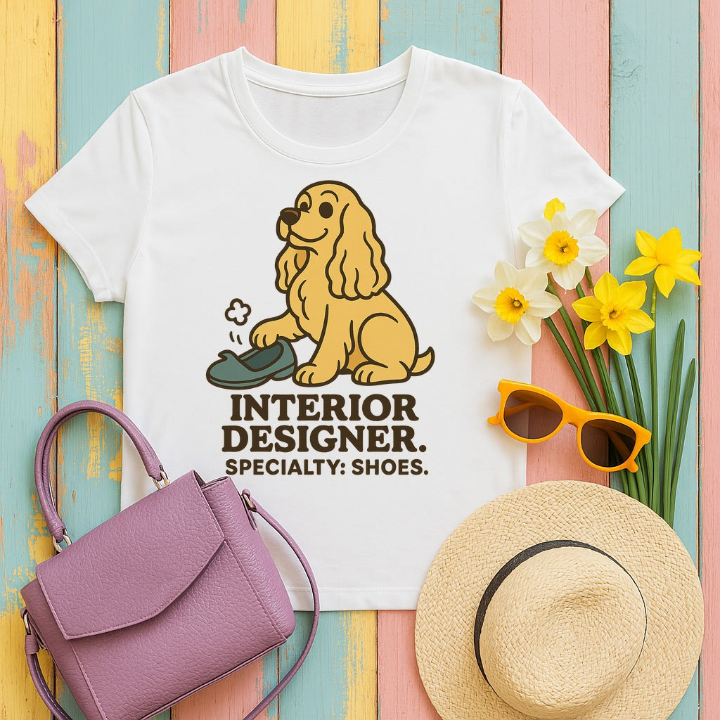 Cocker Interior Designer Tee in White