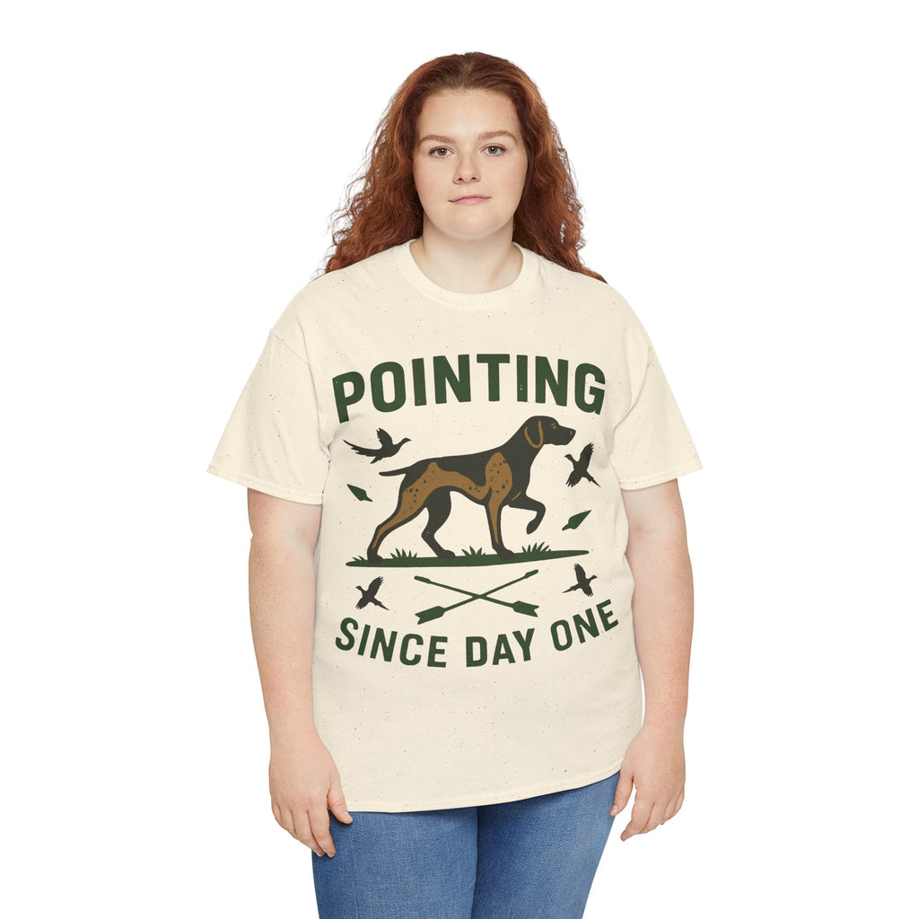 German Shorthaired Pointer 'Pointing since day one' t-shirt