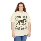 German Shorthaired Pointer 'Pointing since day one' t-shirt