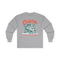 Chill Out Schnauzer Retreat Long Sleeve Tee in Sport Grey