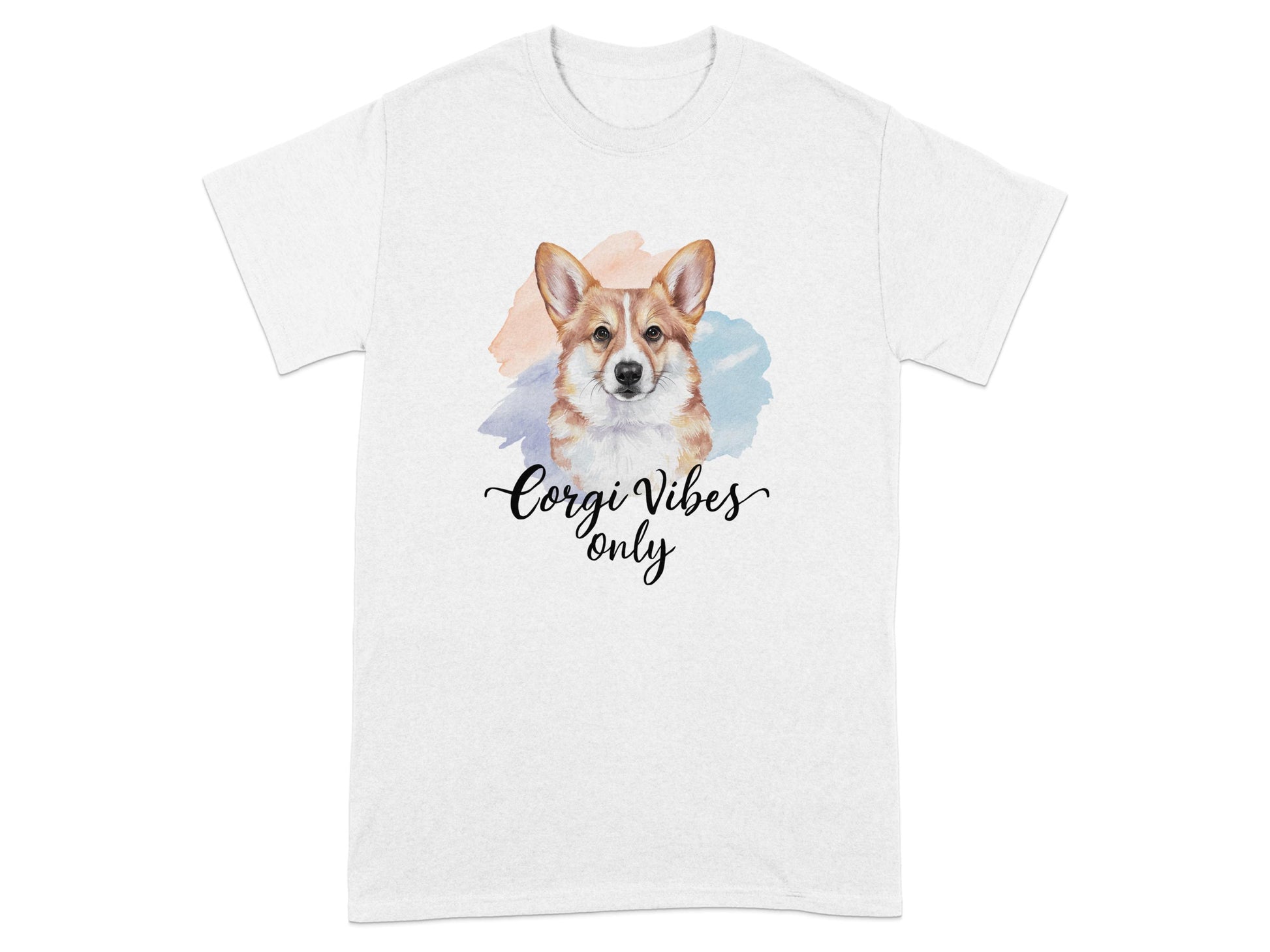 Corgi Vibes Only T-shirt with Cute Dog Design product type