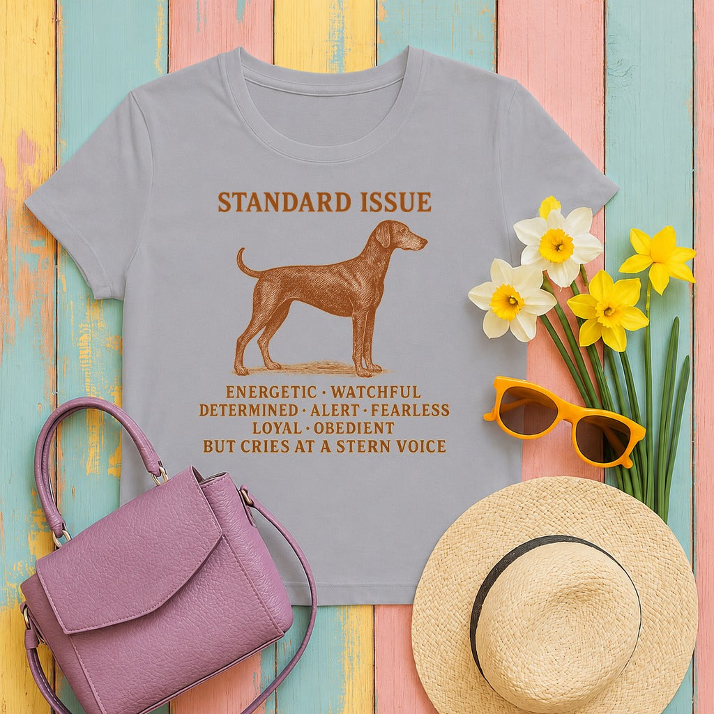 Doberman Standard Issue Tee in Athletic Heather