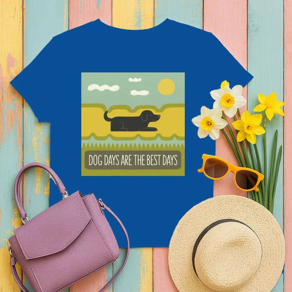 Dog Days Are The Best Days Black Lab T-Shirt T-shirt