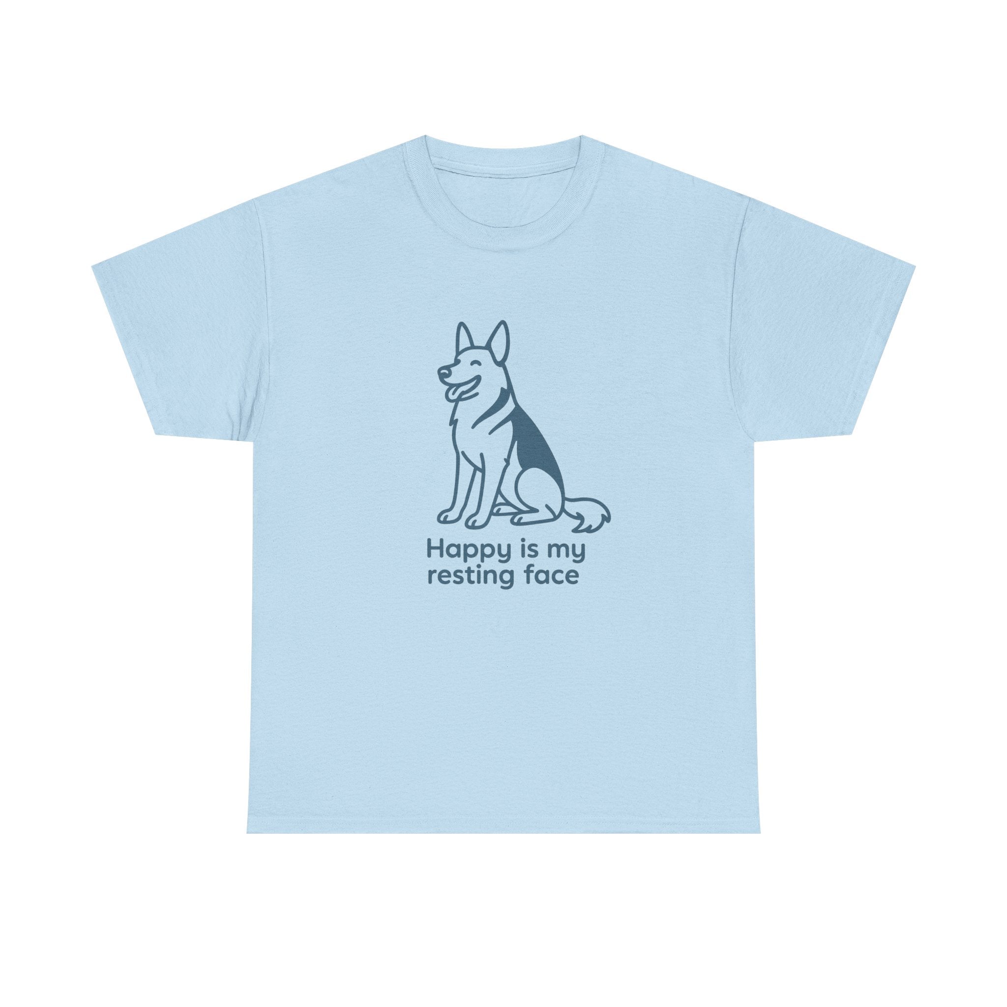 Happy Is My Resting Face - Funny German Shepherd Tee
