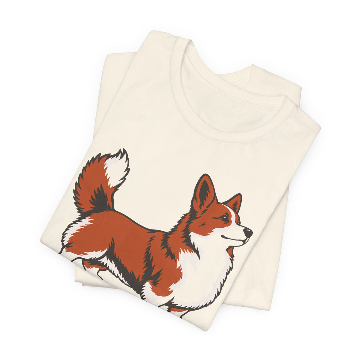 Thoroughbred Heart Footstool Legs Corgi T-Shirt
