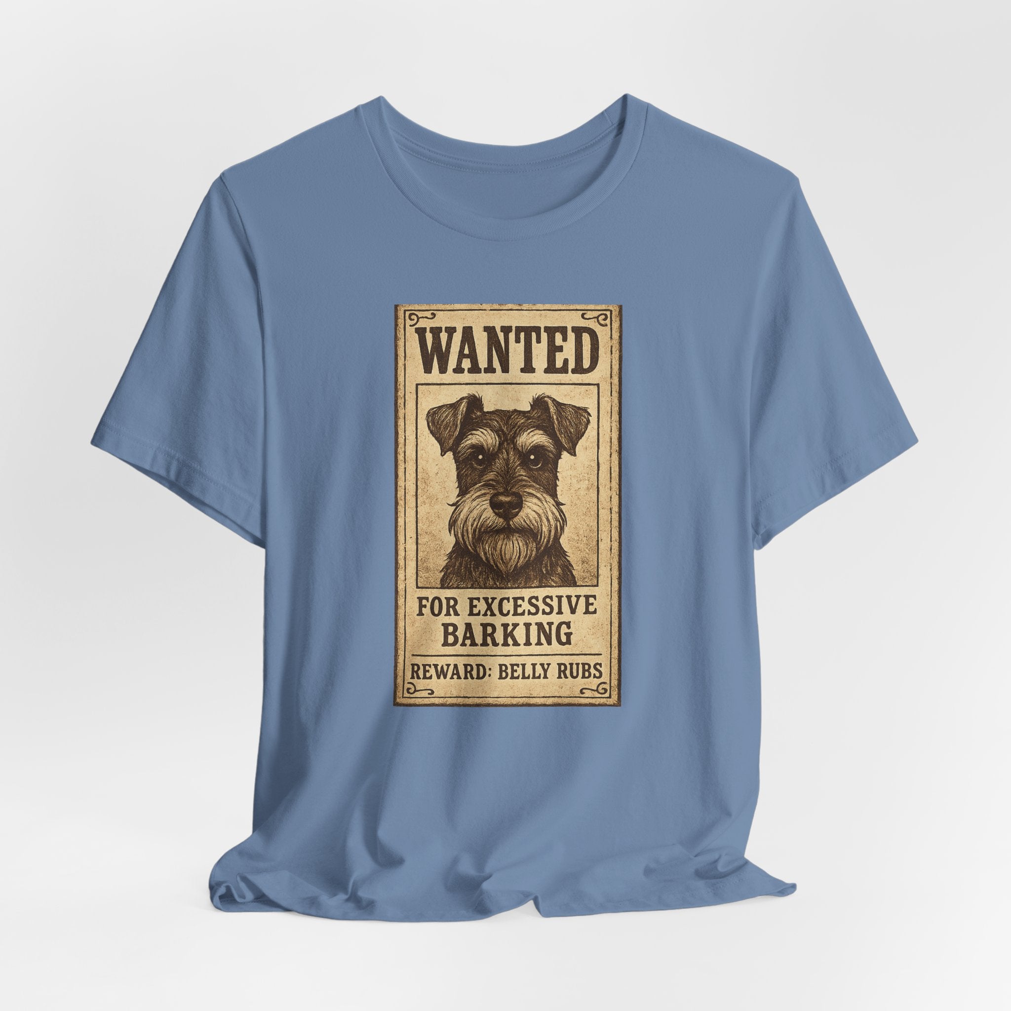 Wanted For Excessive Barking Schnauzer T-Shirt