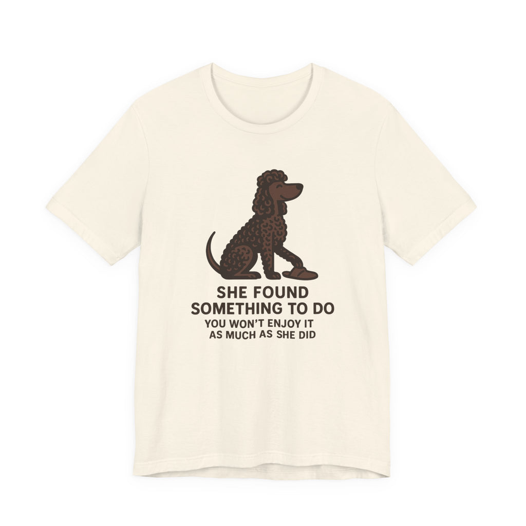 Irish Water Spaniel She Found Something To Do Tee