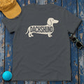 Dachshund Silhouette T-Shirt in Charcoal