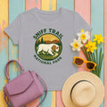 Clumber Sniff Trail National Park Tee in Athletic Heather