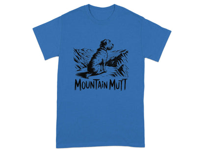 Mountain Mutt Graphic Design Blue T-Shirt product