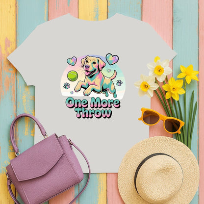 One More Throw Cute Playful Puppy Graphic Tee product
