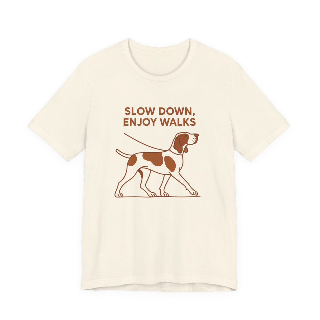 Bracco Italiano Slow Down Enjoy Walks Tee