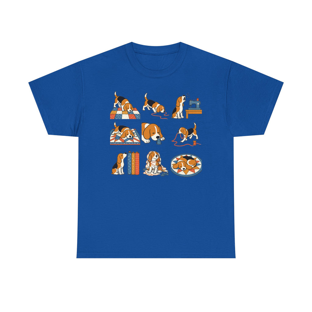 Mischievous Beagle Quilting T-Shirt
