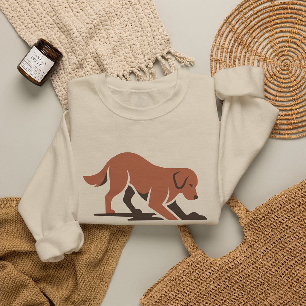 Live Free Dig Holes Golden Retriever Sweatshirt