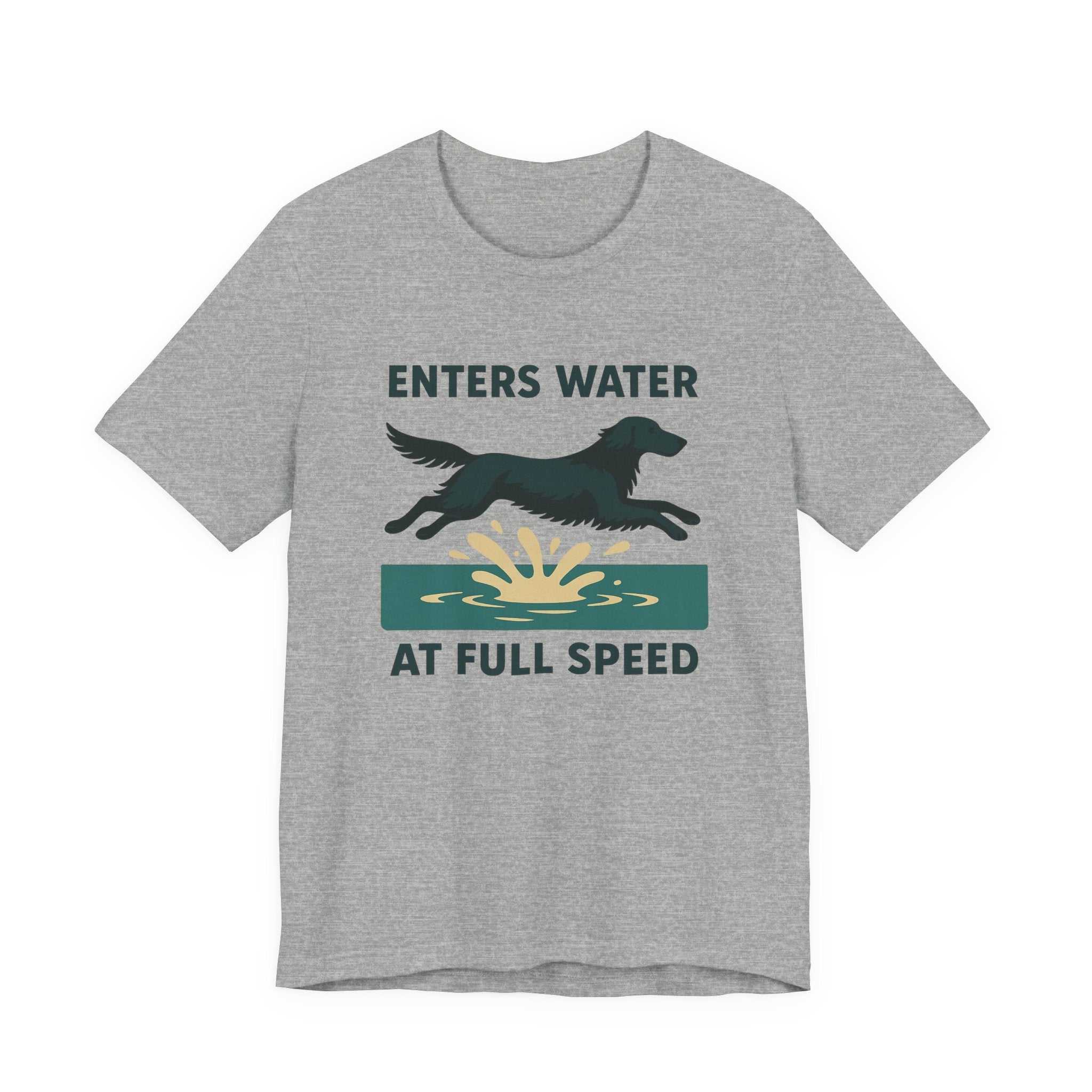 Flat-Coat Enters Water at Full Speed Tee