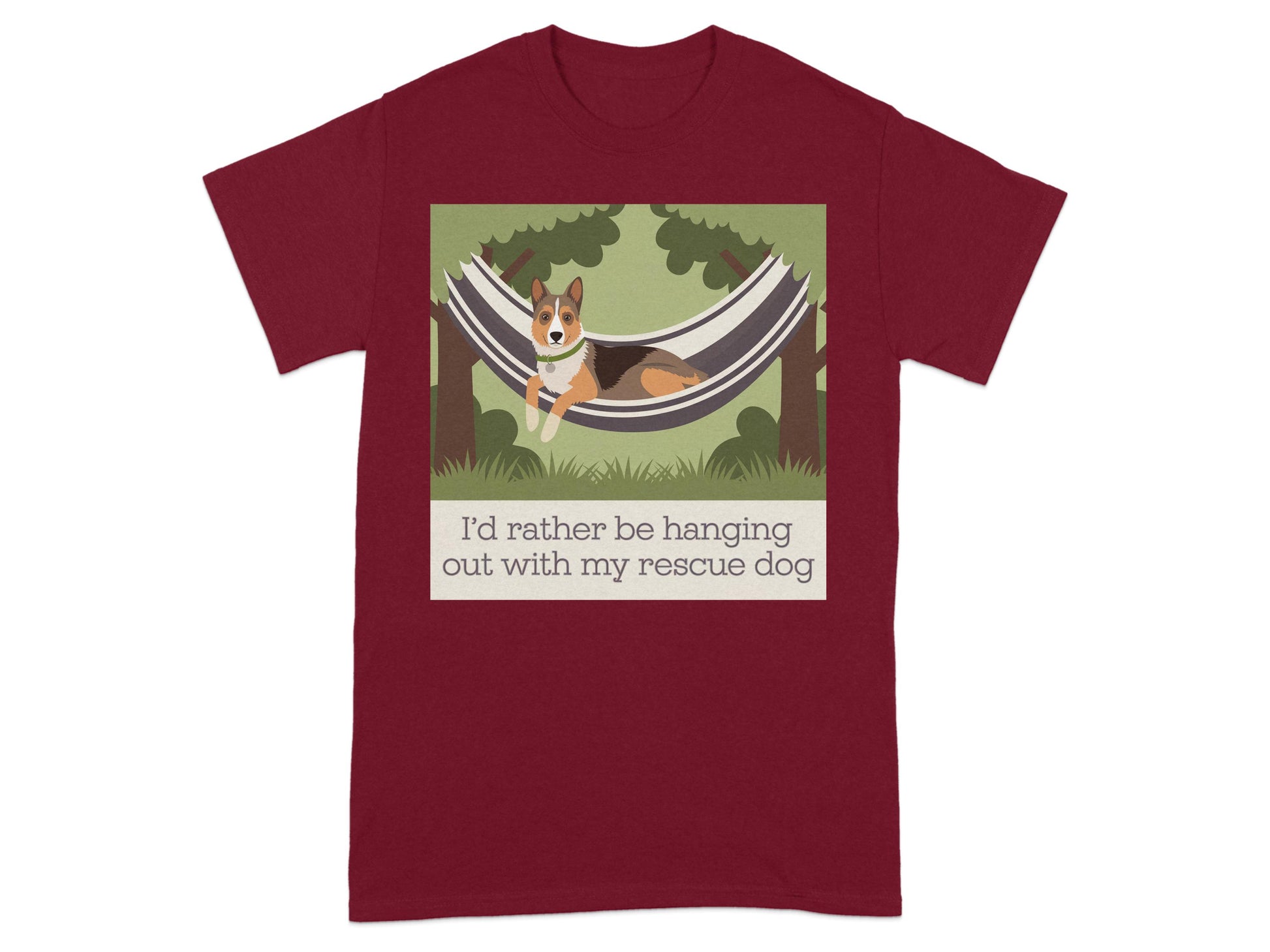 I'd rather be hanging out with my rescue dog product type