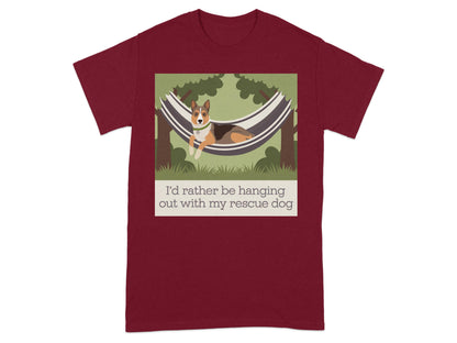 I'd rather be hanging out with my rescue dog product type