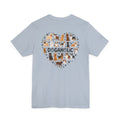Dogaholic Heart of Paws Back Print Tee in Light Blue, back
