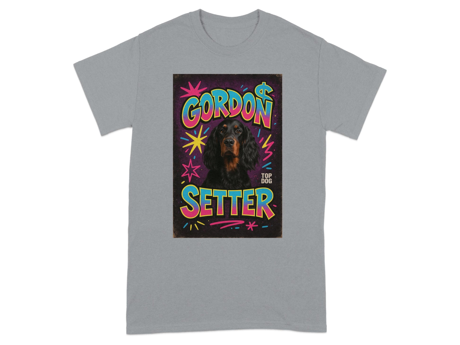 Gordon Setter Top Dog Colorful Graphic T-Shirt product type