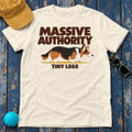 Massive Authority Tiny Legs Corgi Herding Crouch T-Shirt in Natural