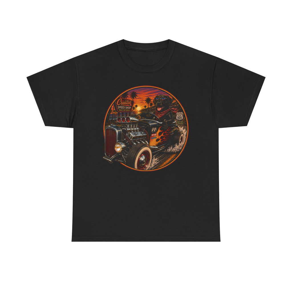 Hot Rod Labrador Retriever t-shirt, view 2