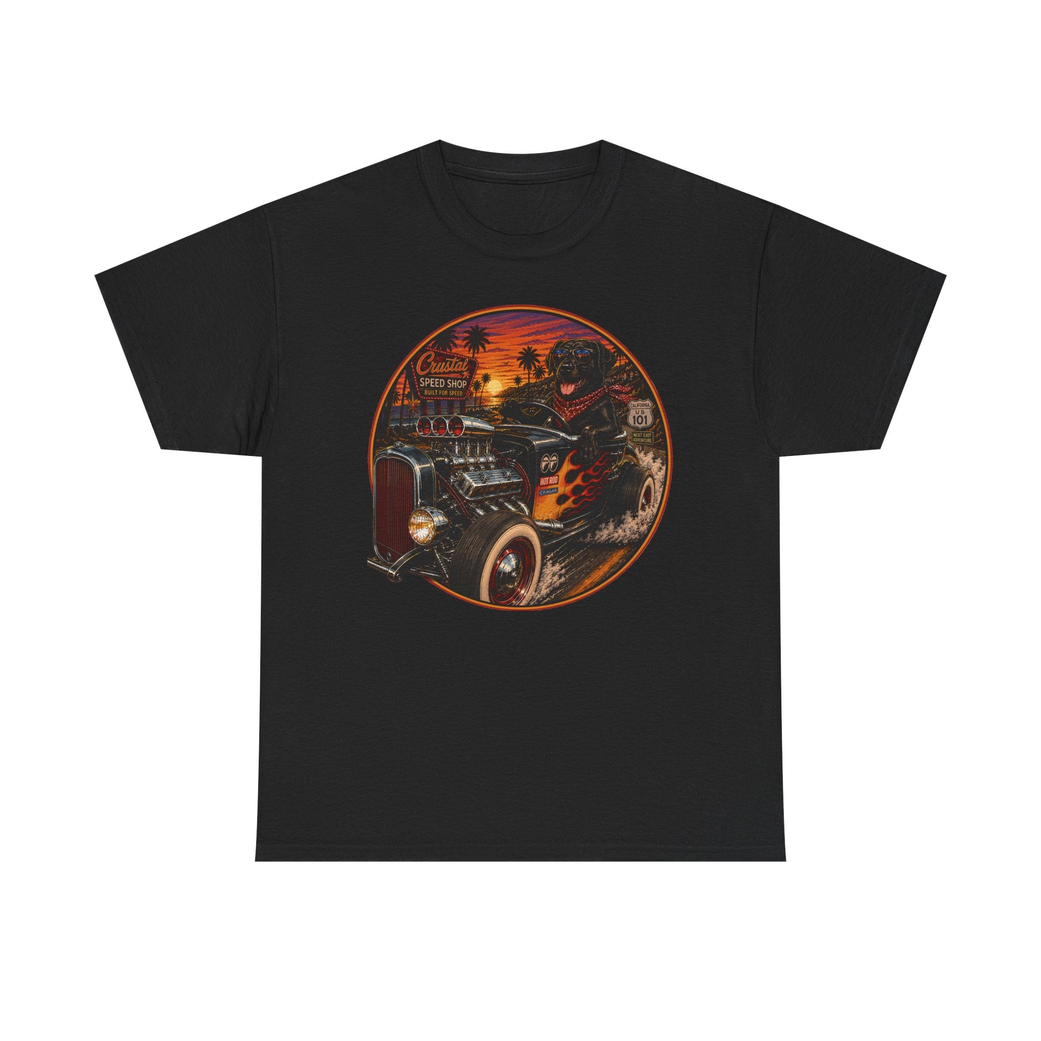 Hot Rod Labrador Retriever t-shirt, view 2