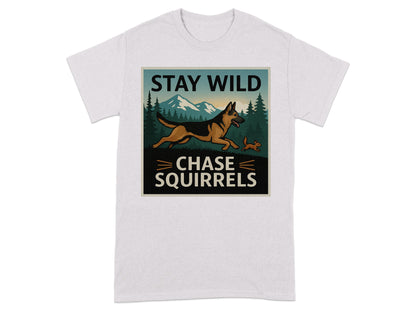 Stay Wild Chase Squirrels Graphic T-Shirt product