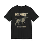German Shorthaired Pointer On Point Blueprint Tee