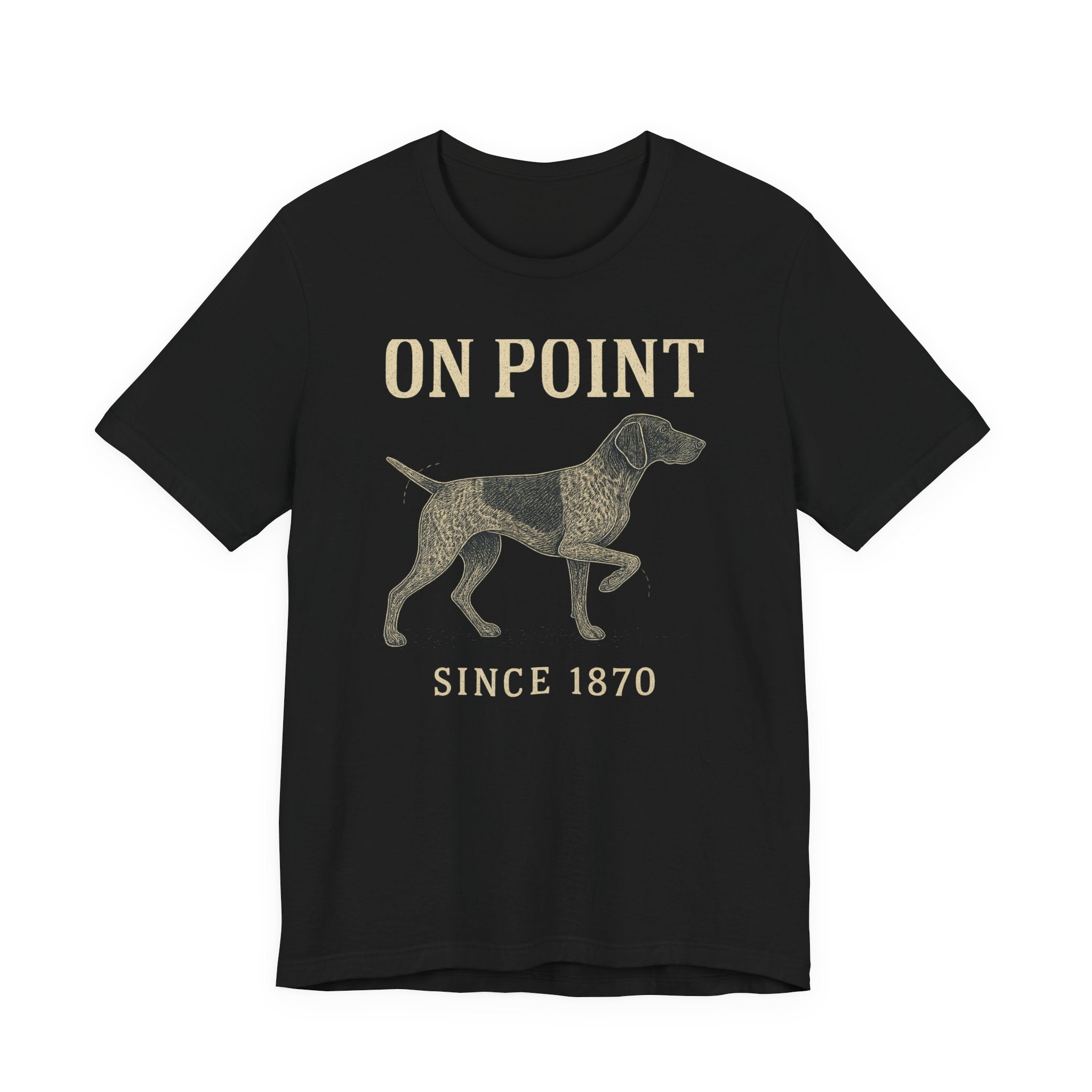 German Shorthaired Pointer On Point Blueprint Tee