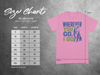 Gildan 5000 Heavy Cotton t-shirt size chart for men's sizes S-5XL.