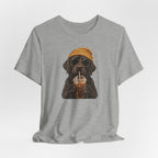 Engraved Labrador Iced Coffee T-Shirt