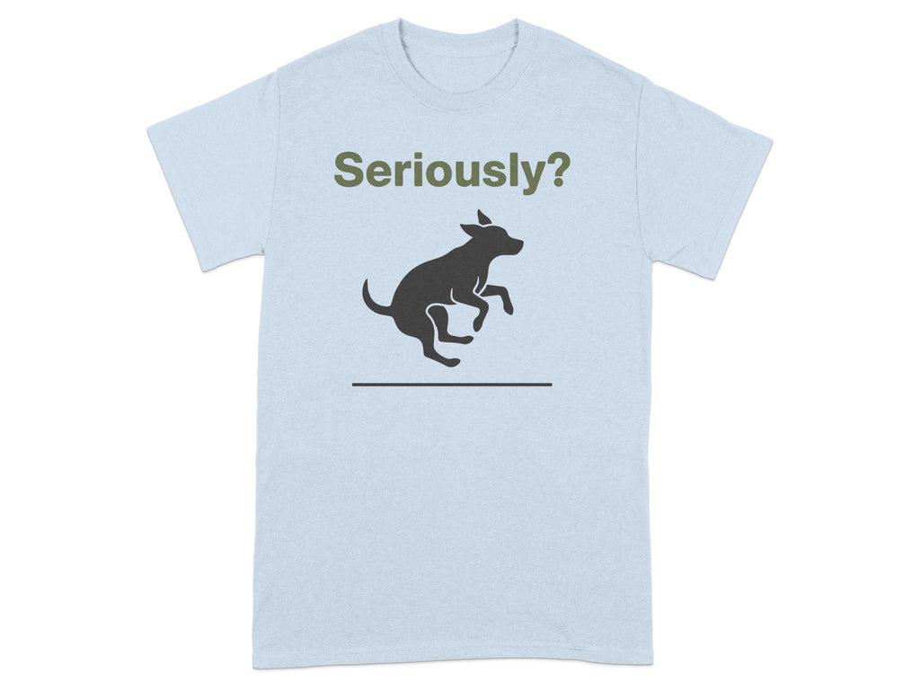 Seriously Dog Silhouette Graphic Shirt