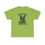 Snacks Make Me Nicer French Bulldog Lover Donut T-Shirt